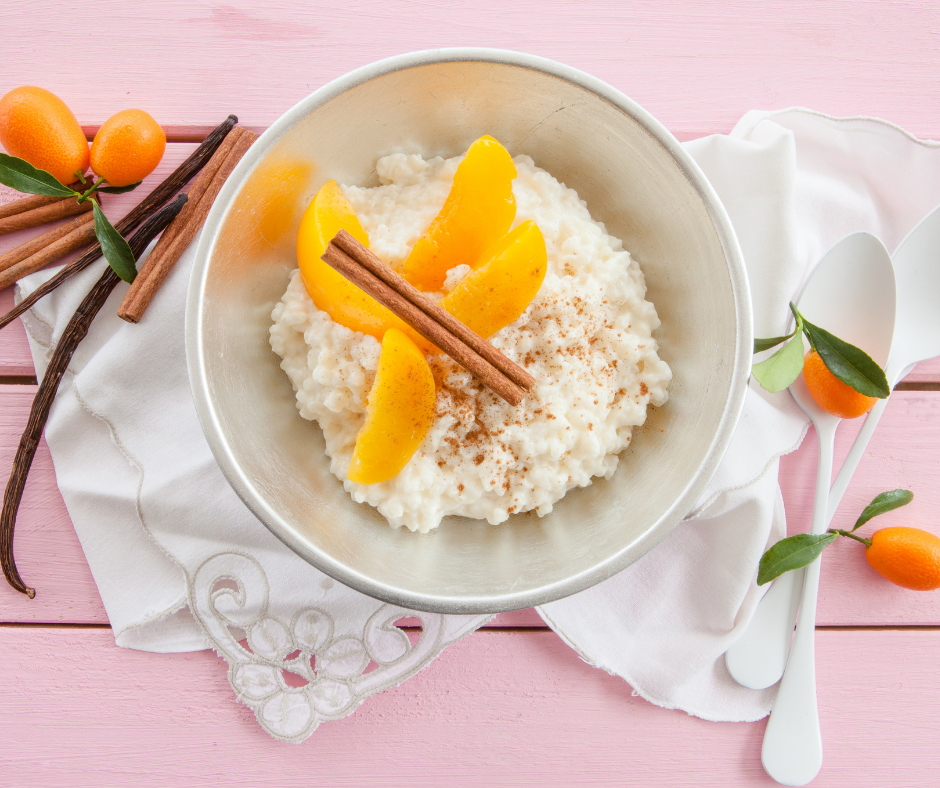 cocinar arroz con melocotón
